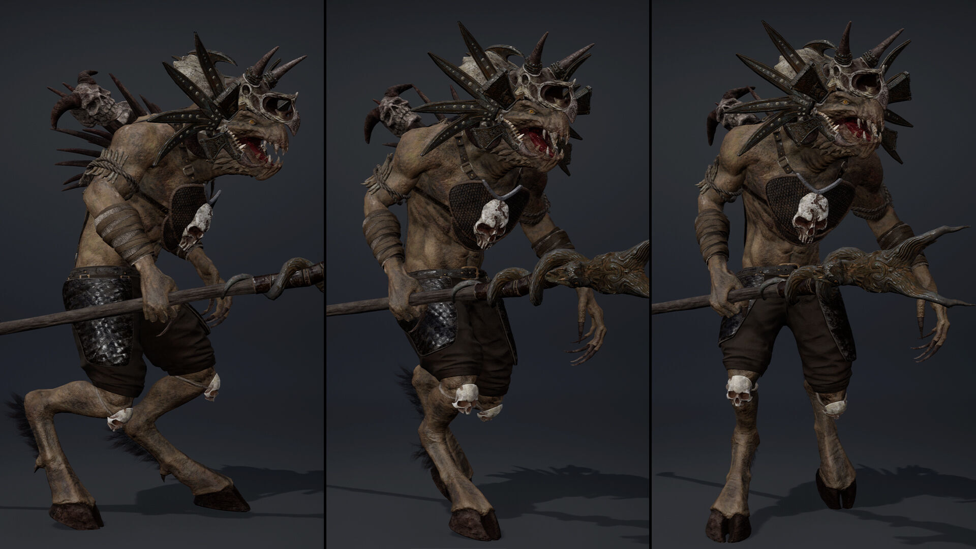 Ghost Mage Arm2 Brutal Low-poly 3D model_22