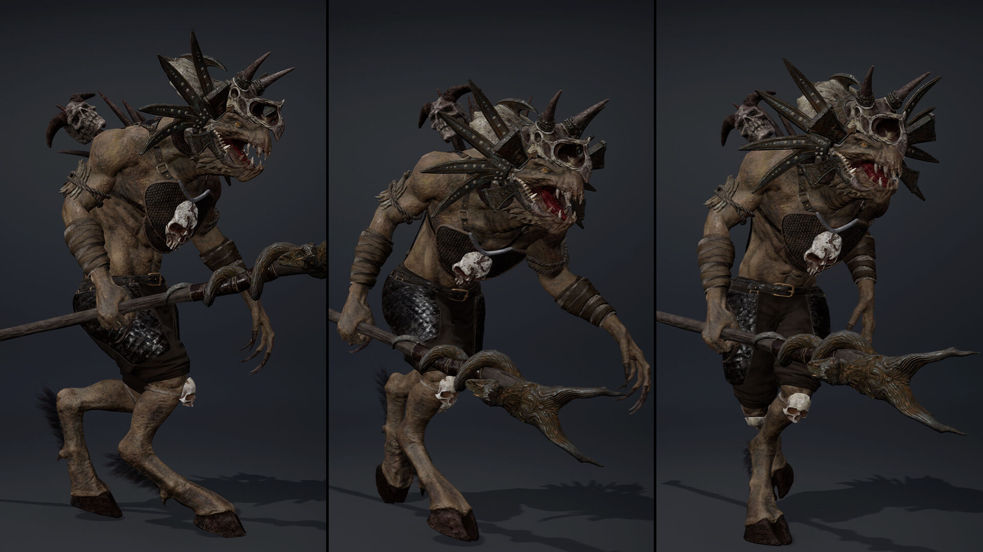 Ghost Mage Arm2 Brutal Low-poly 3D model_10