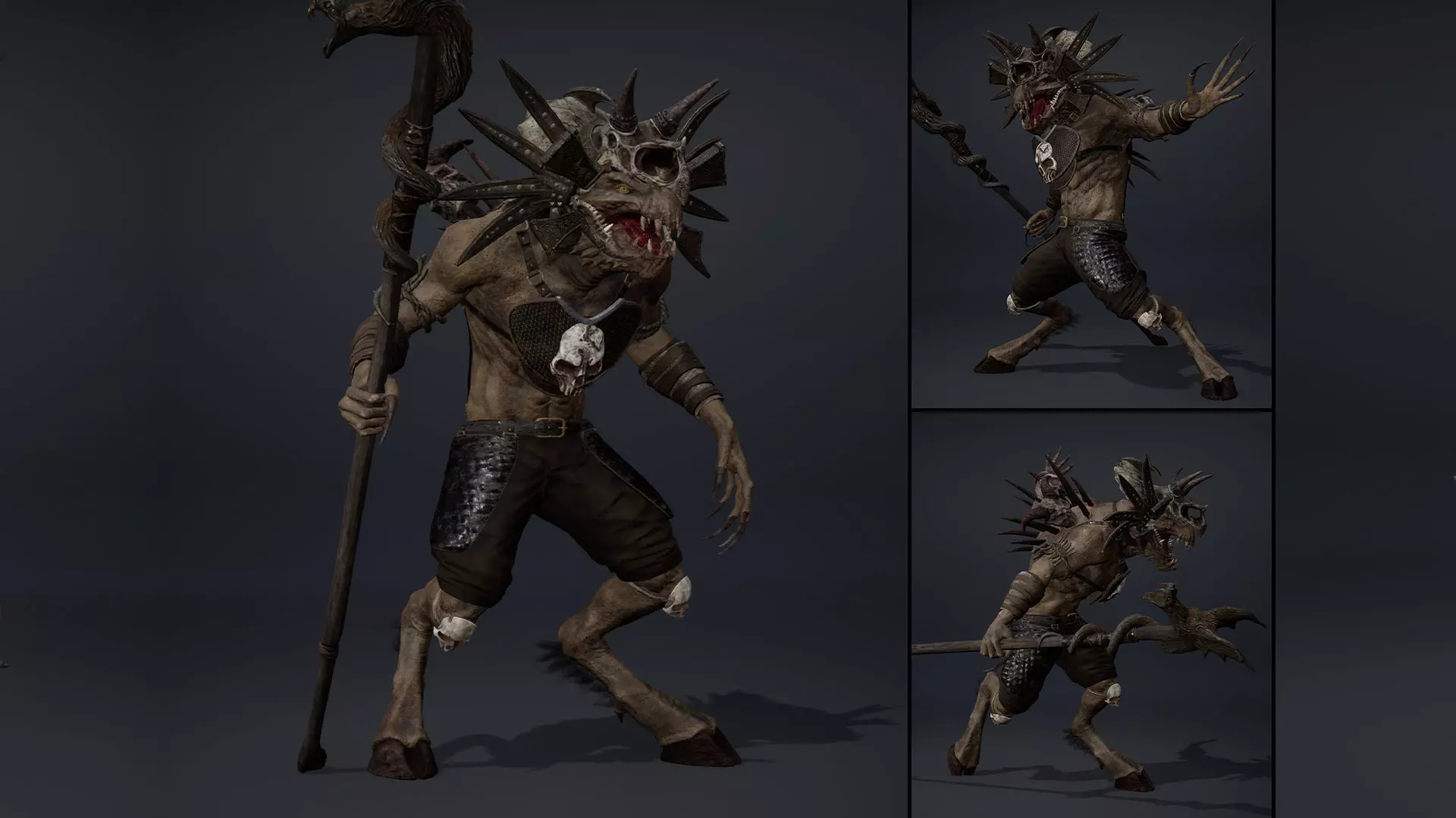 Ghost Mage Arm2 Brutal Low-poly 3D model_0