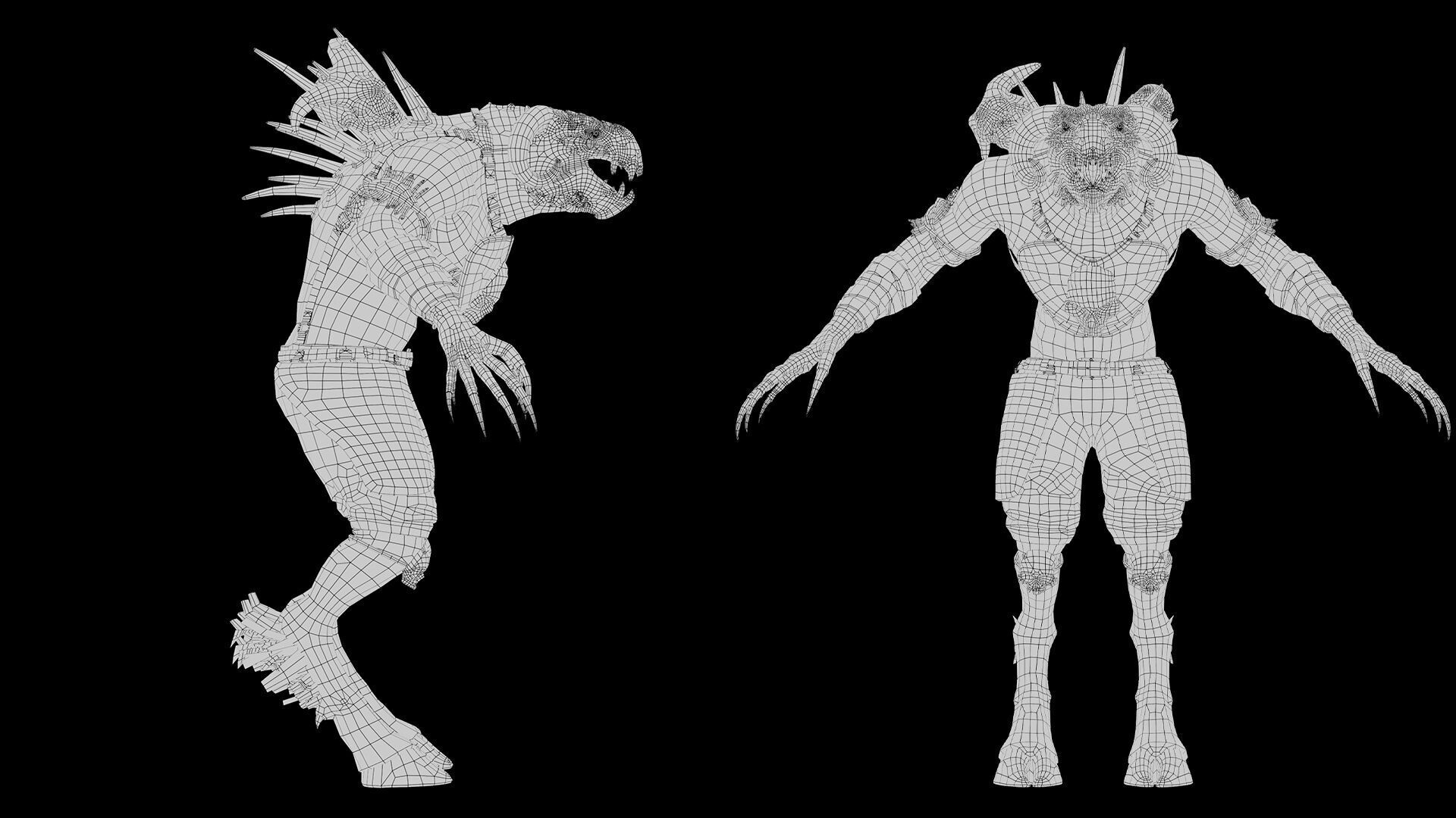 Ghost Mage Arm2 Brutal Low-poly 3D model_24