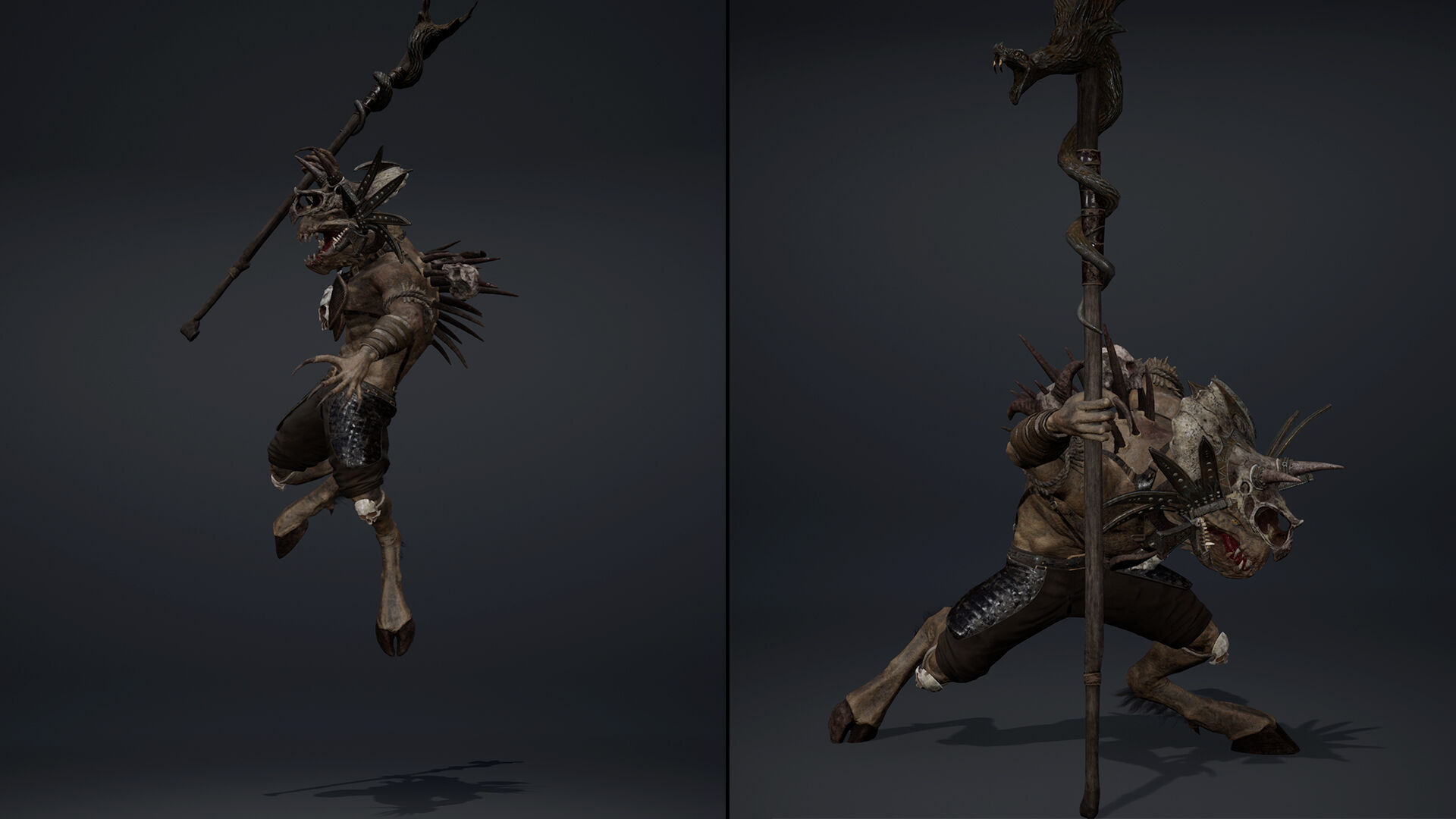 Ghost Mage Arm2 Brutal Low-poly 3D model_8