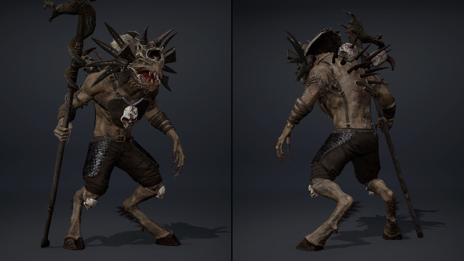 Ghost Mage Arm2 Brutal Low-poly 3D model_5