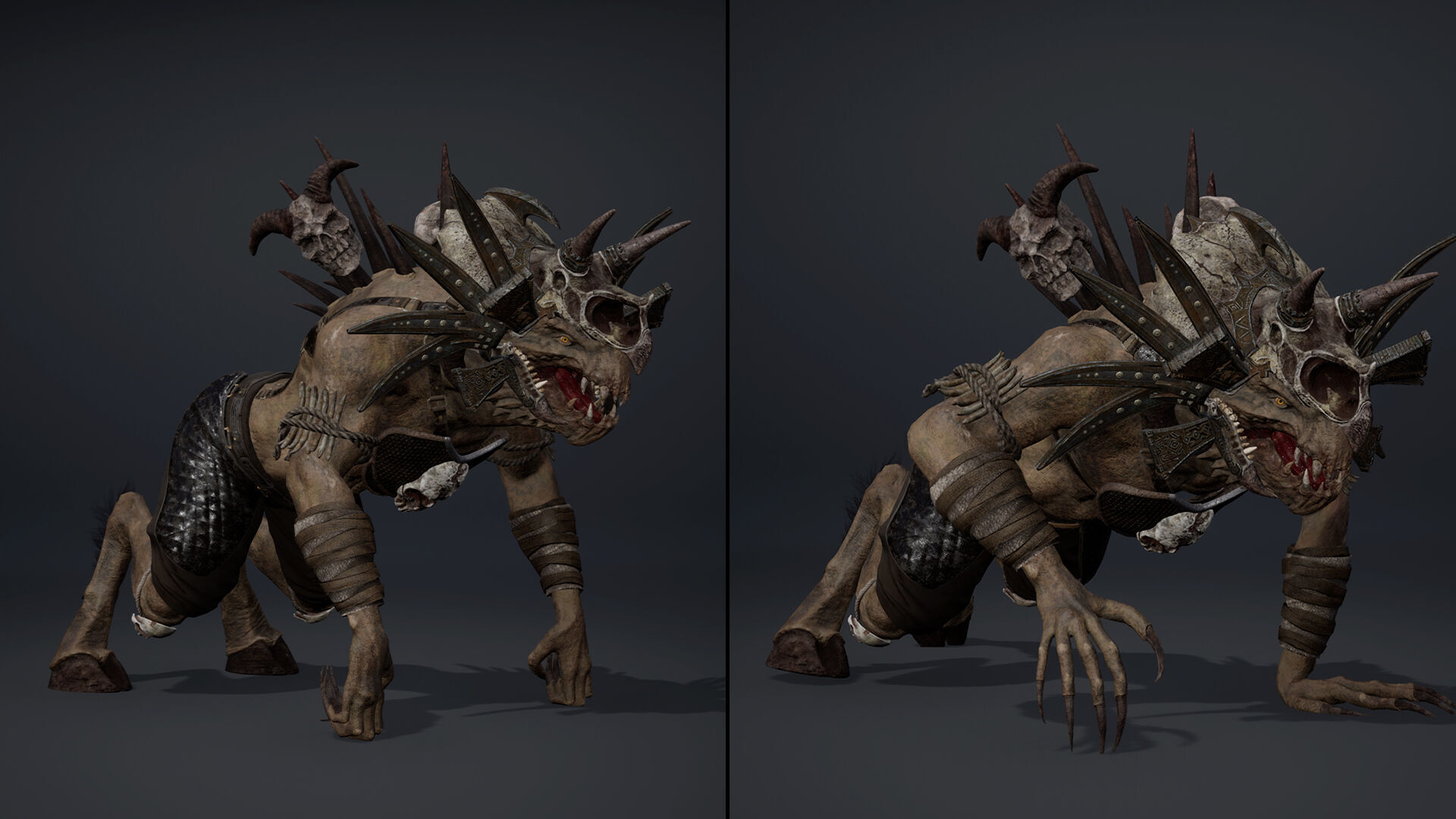 Ghost Mage Arm2 Brutal Low-poly 3D model_9