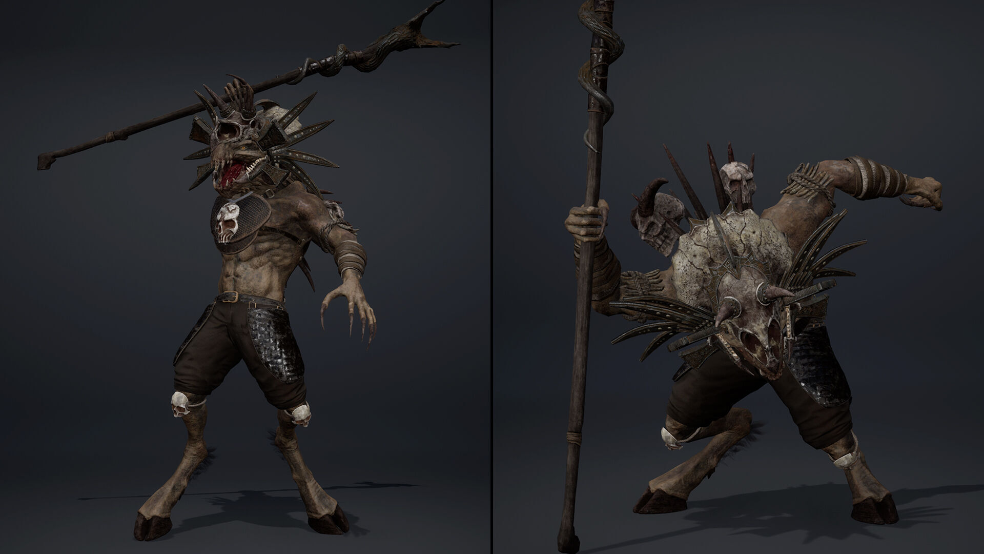 Ghost Mage Arm2 Brutal Low-poly 3D model_7