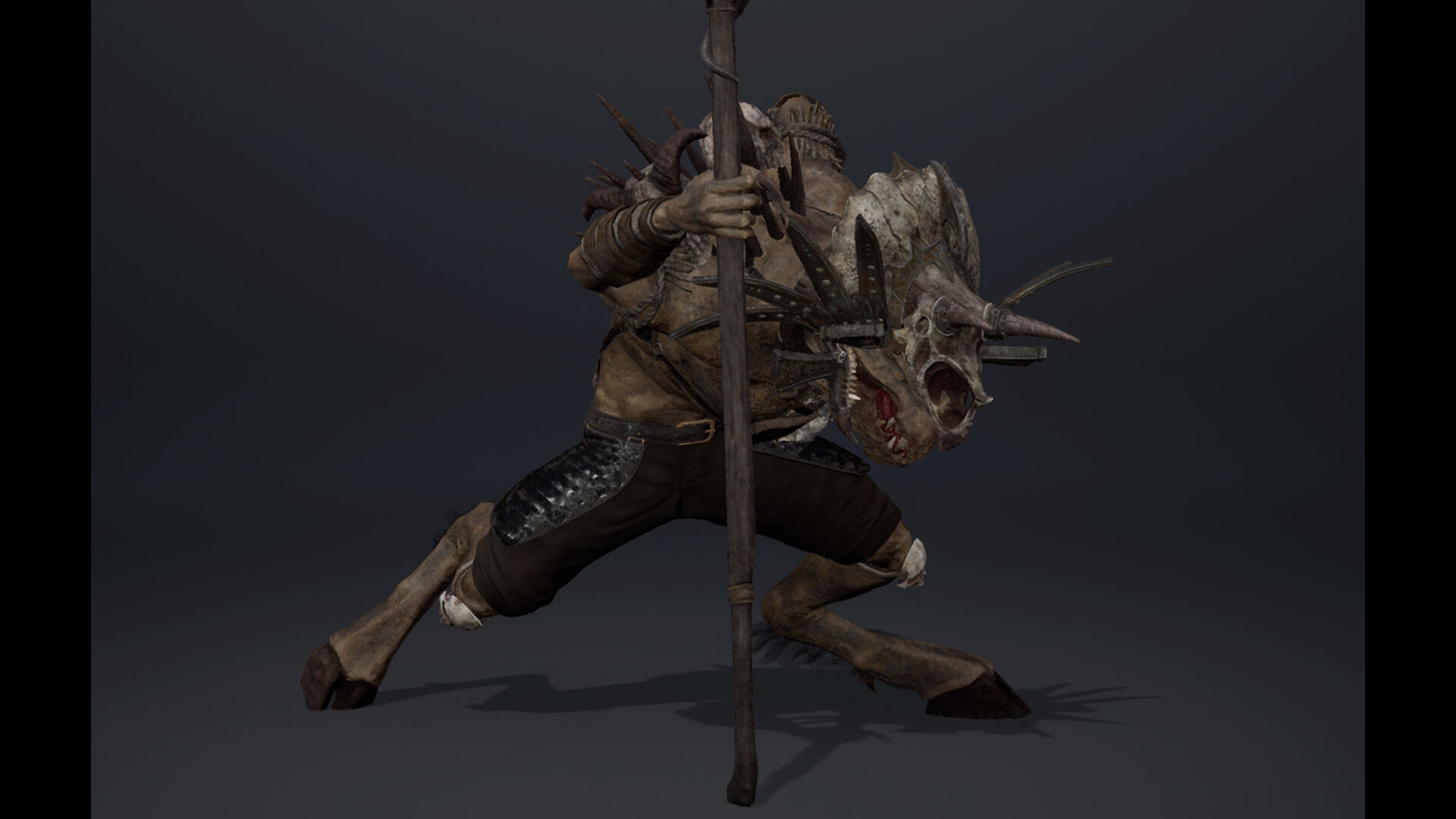 Ghost Mage Arm2 Brutal Low-poly 3D model_19