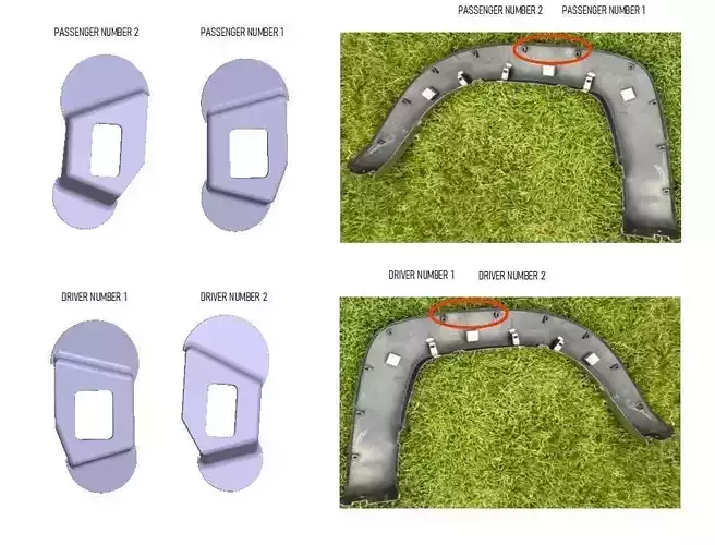 Repair Rear Fender Flare Brackets  2005-2011 Toyota Tacoma