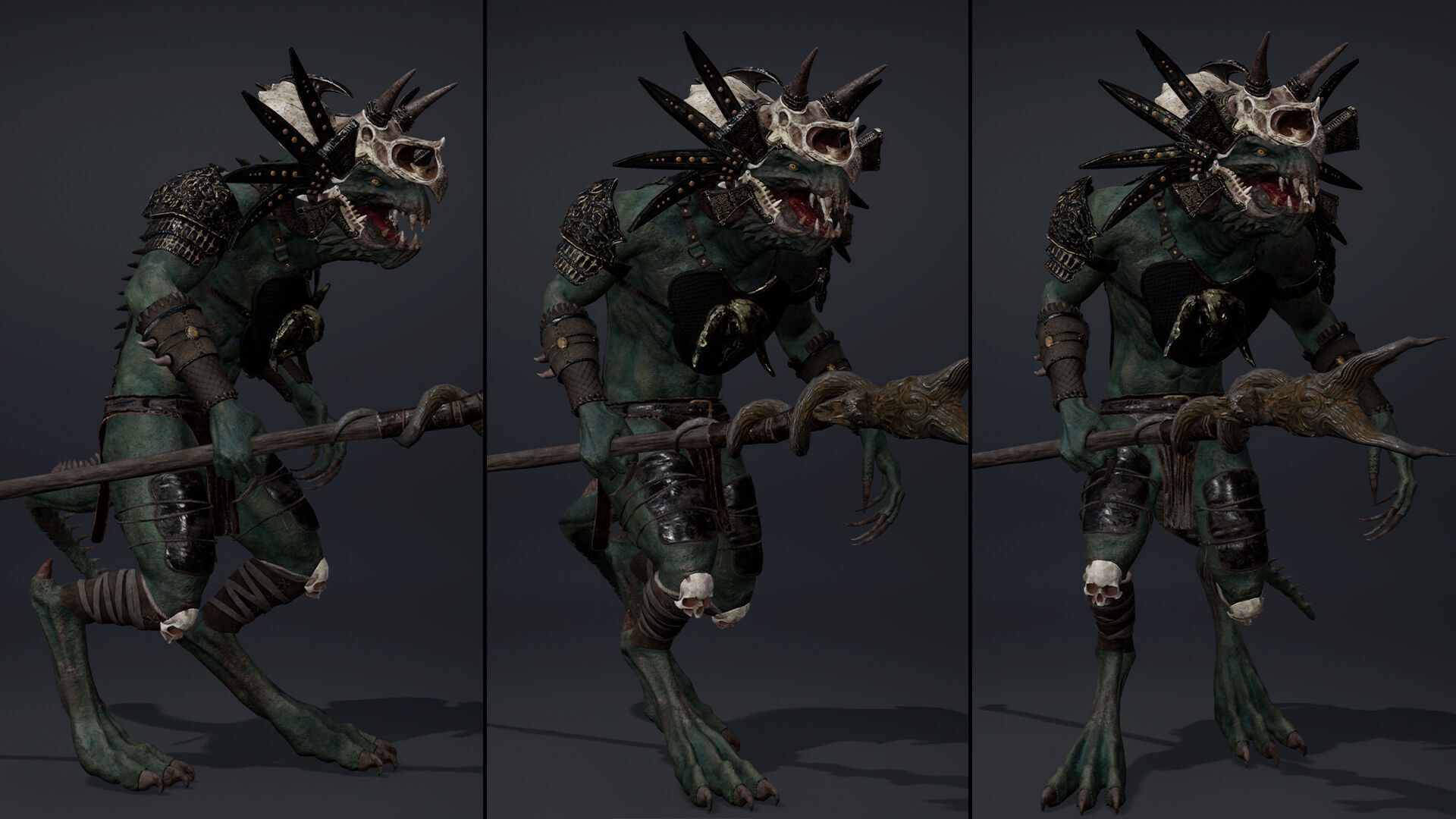 Ghost Mage Arm1 Brutal Low-poly 3D model_17