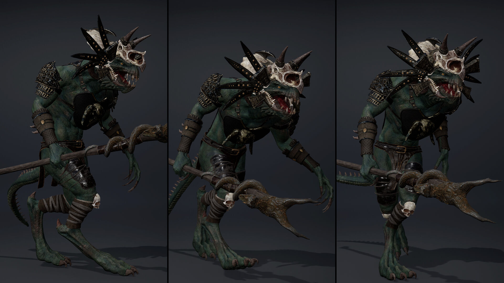 Ghost Mage Arm1 Brutal Low-poly 3D model_11