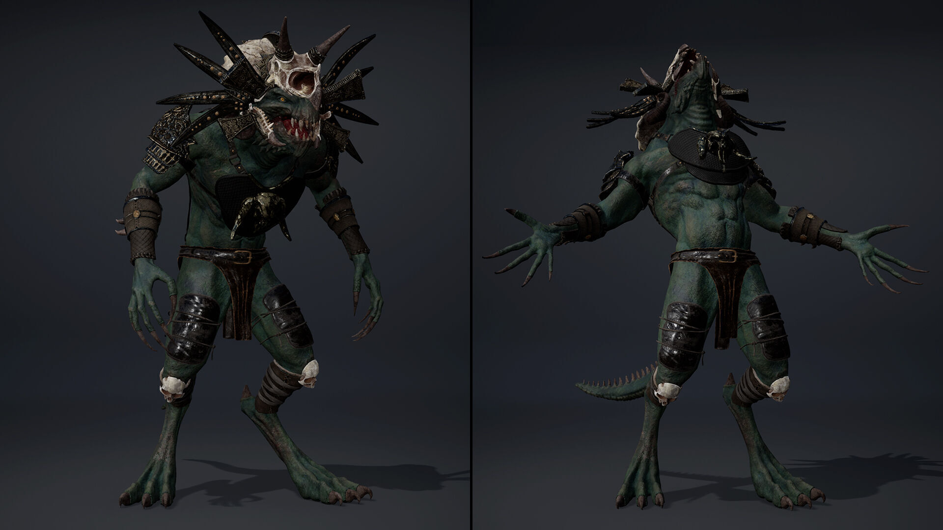 Ghost Mage Arm1 Brutal Low-poly 3D model_16