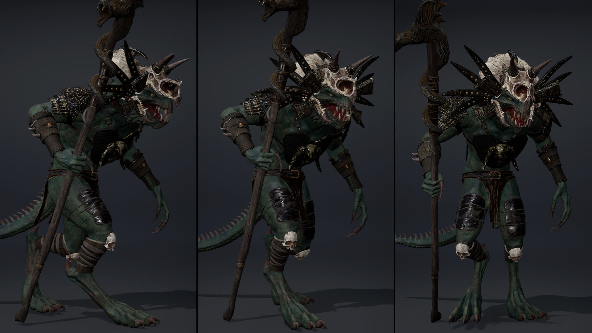 Ghost Mage Arm1 Brutal Low-poly 3D model_9