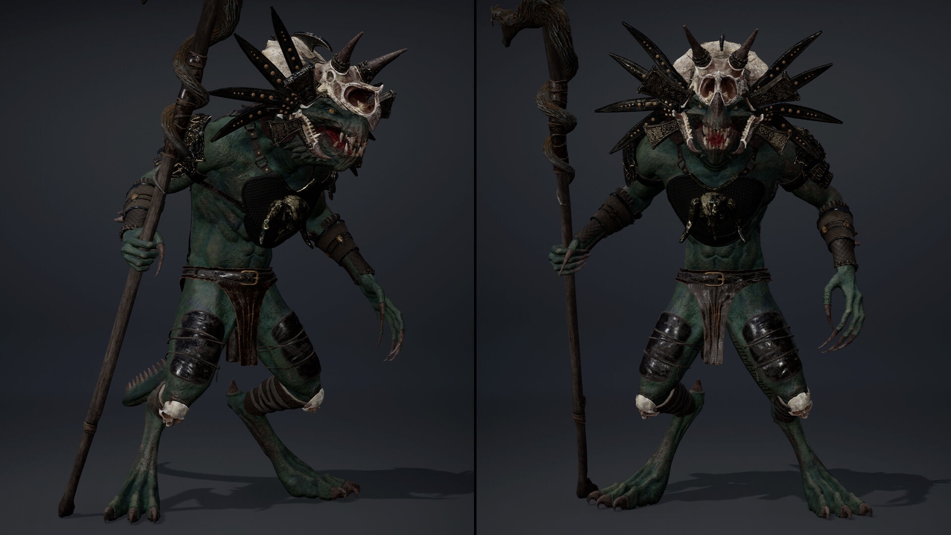 Ghost Mage Arm1 Brutal Low-poly 3D model_22