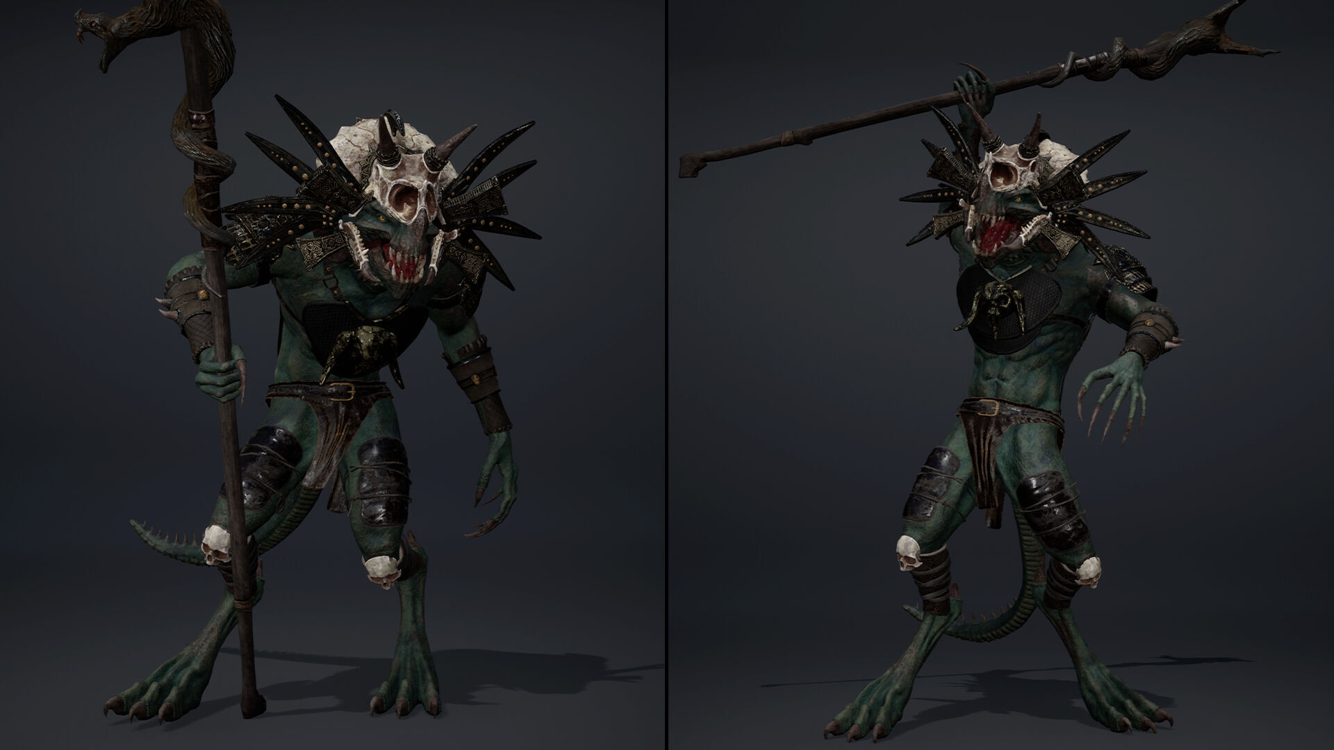 Ghost Mage Arm1 Brutal Low-poly 3D model_20