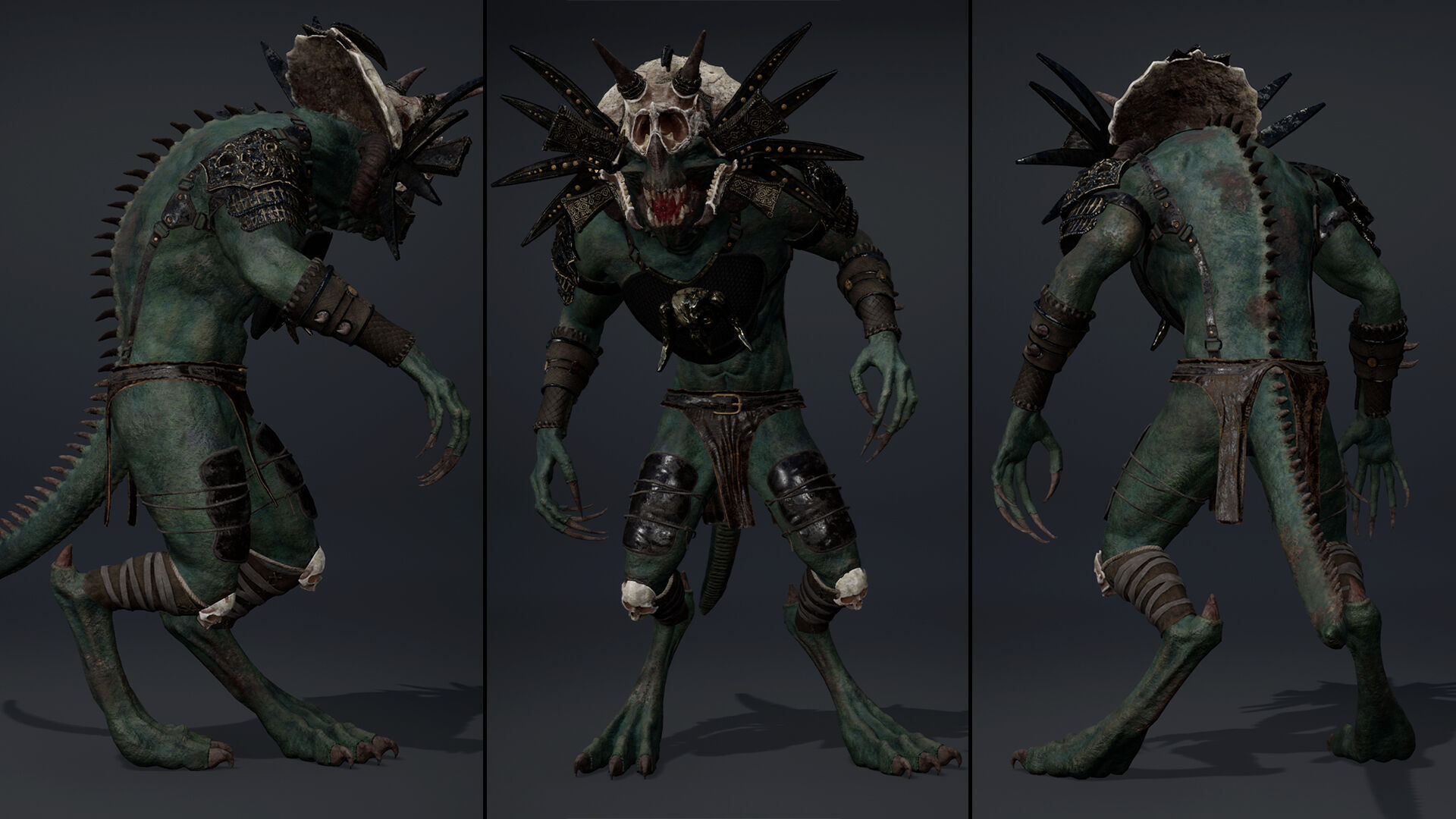 Ghost Mage Arm1 Brutal Low-poly 3D model_10