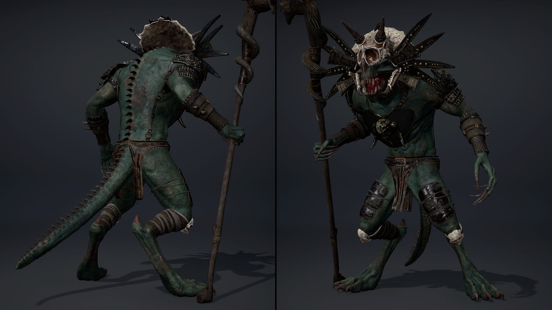 Ghost Mage Arm1 Brutal Low-poly 3D model_14