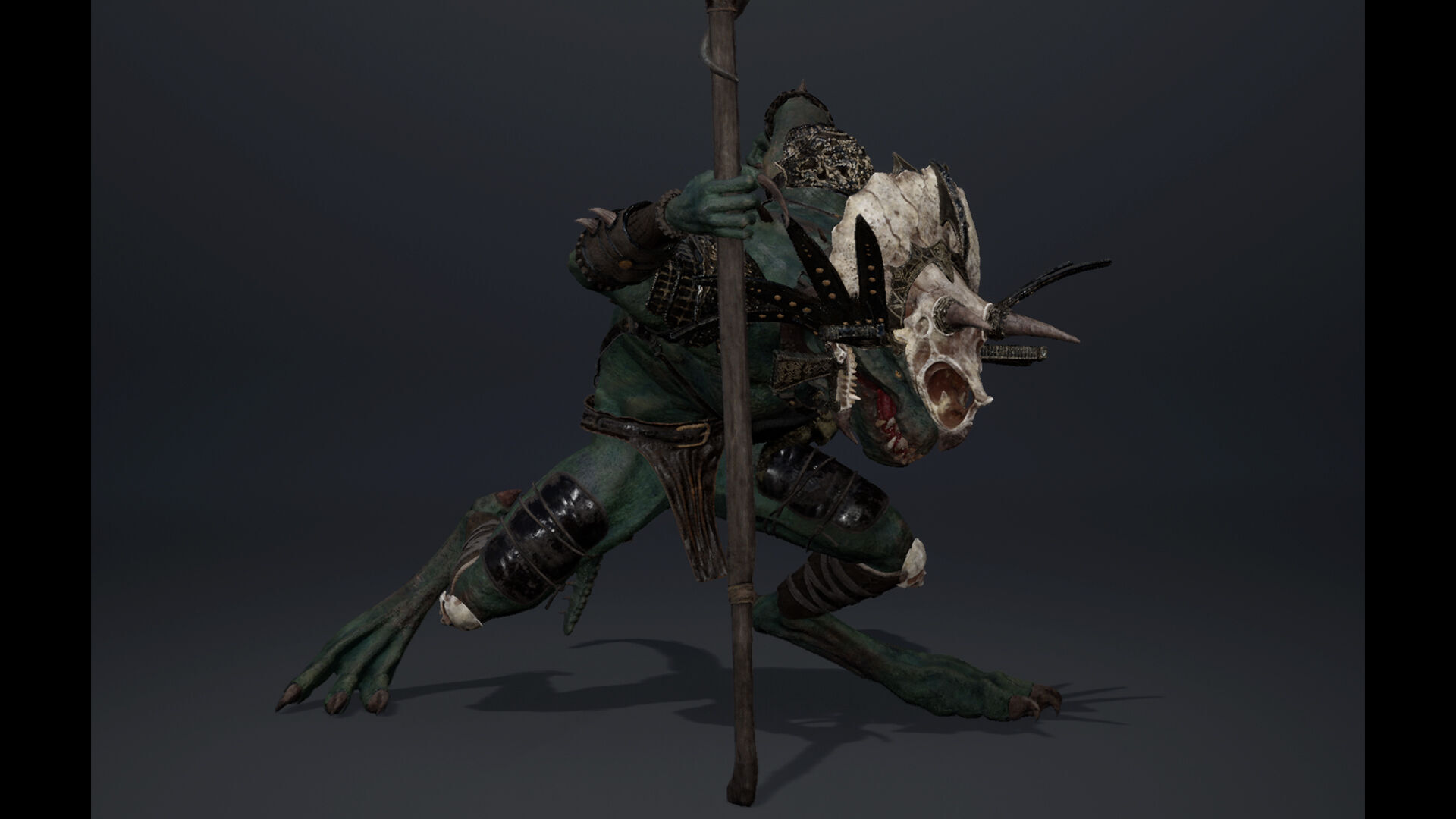 Ghost Mage Arm1 Brutal Low-poly 3D model_21