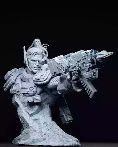 Cable Bust X-men - STL
