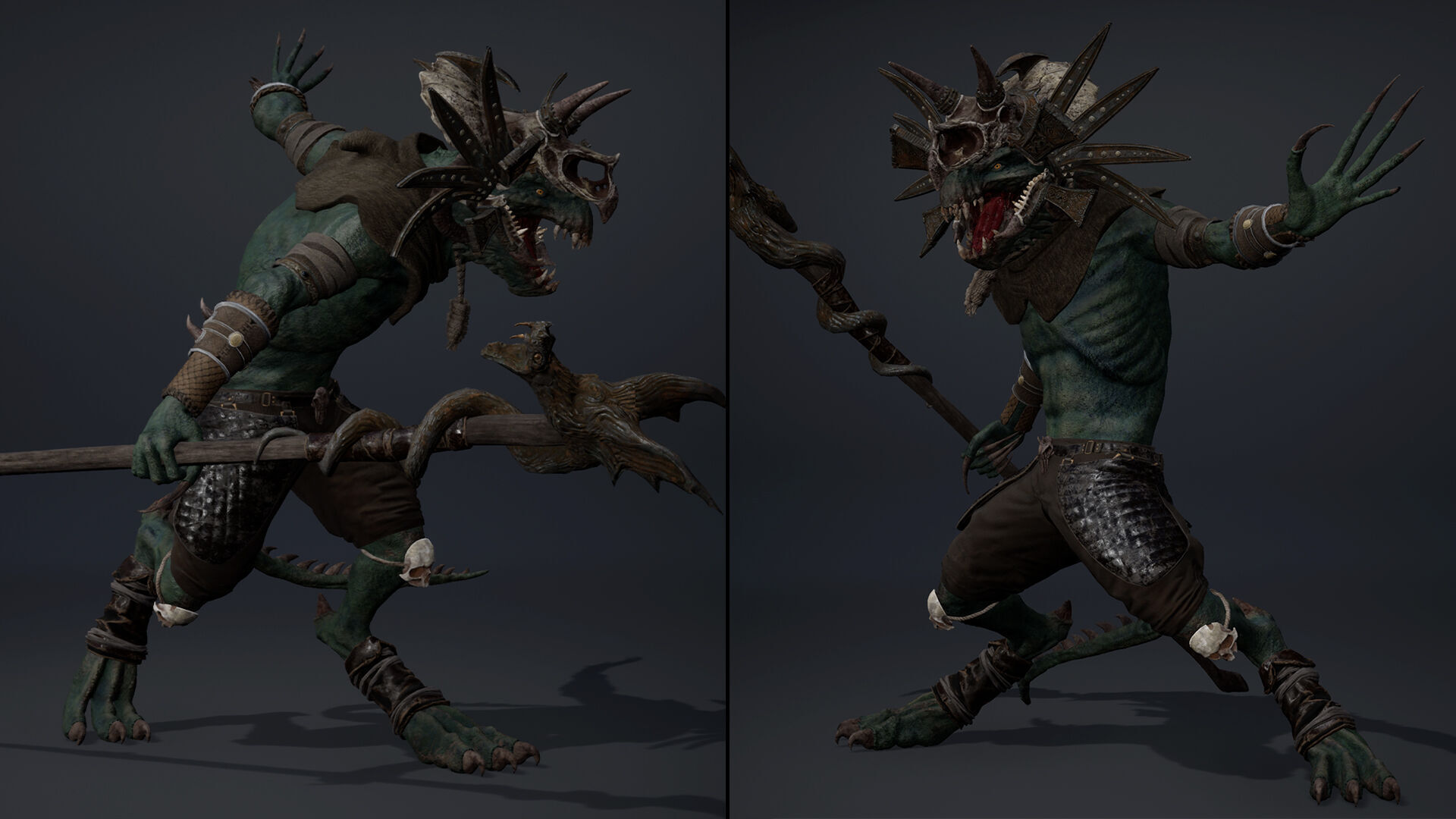 Mage Mage Arm1 Low-poly 3D model_6