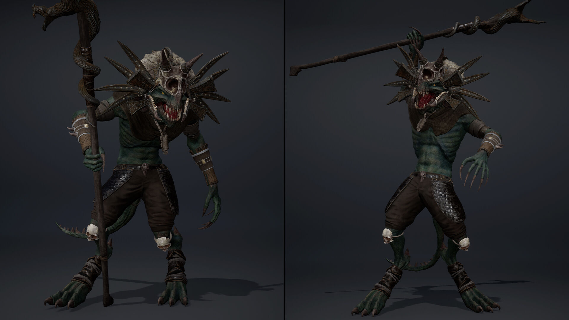 Mage Mage Arm1 Low-poly 3D model_9