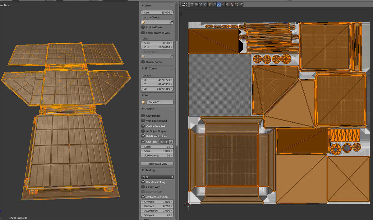 Futuristic Solar Power Module Low-poly 3D model_19