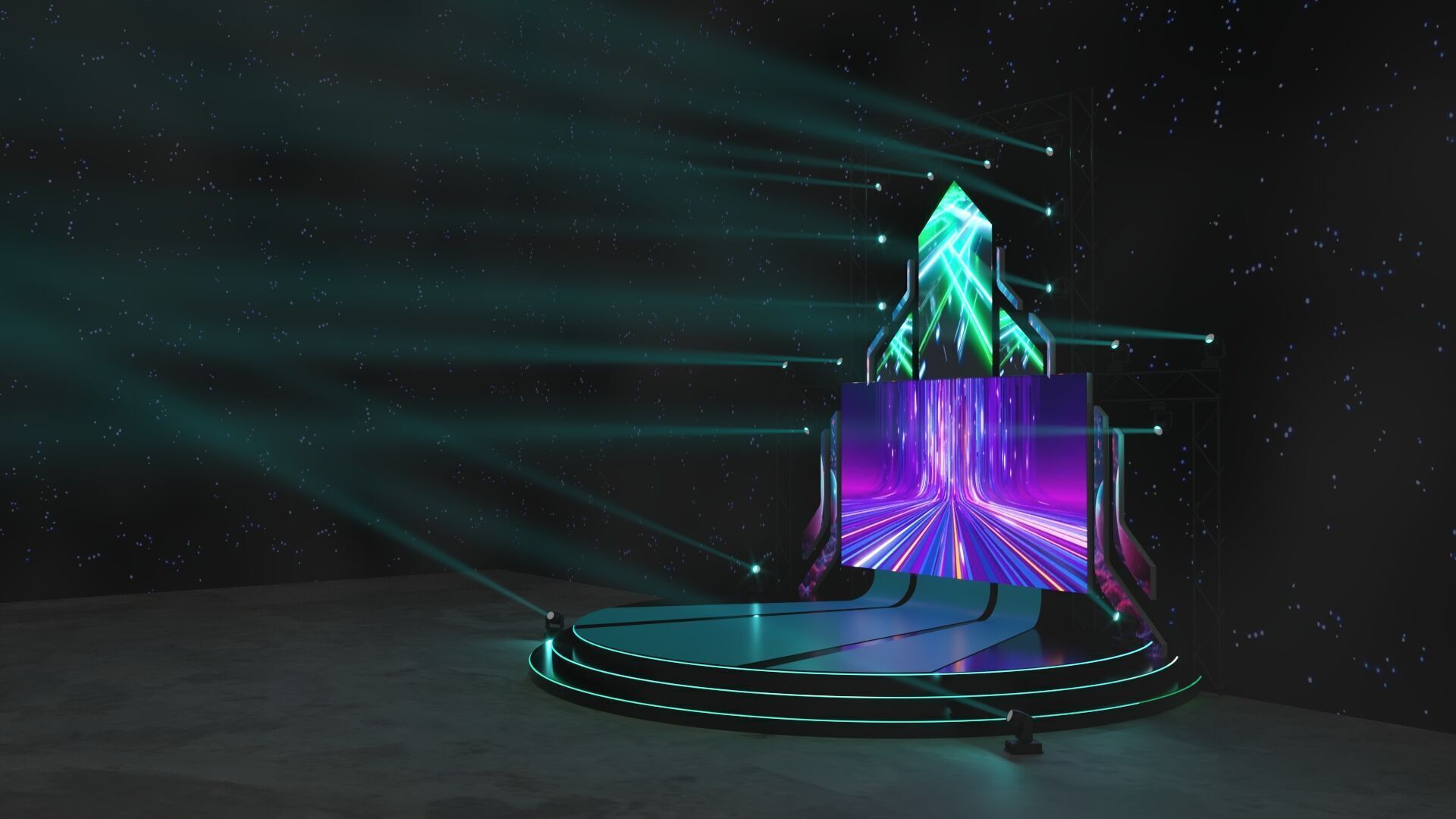 Stage Event 3D 3D model_4