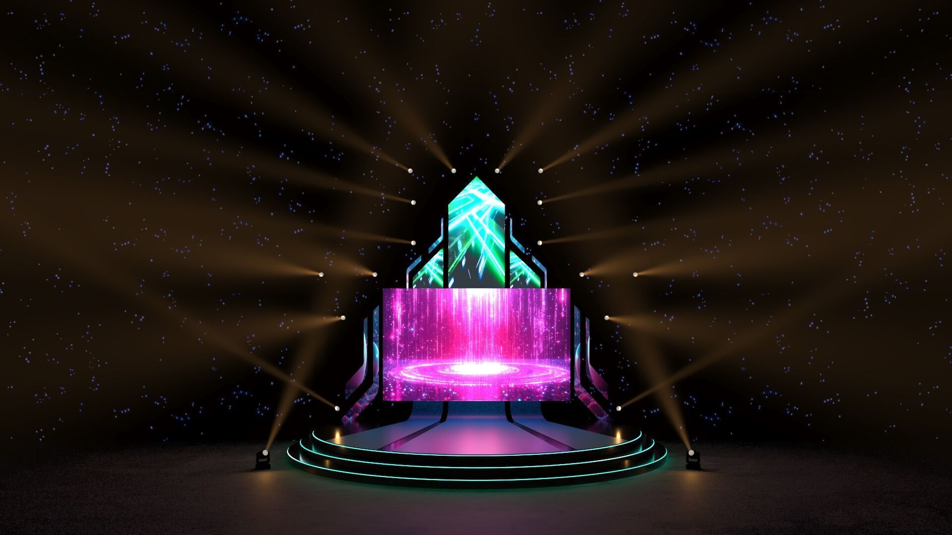 Stage Event 3D 3D model_1