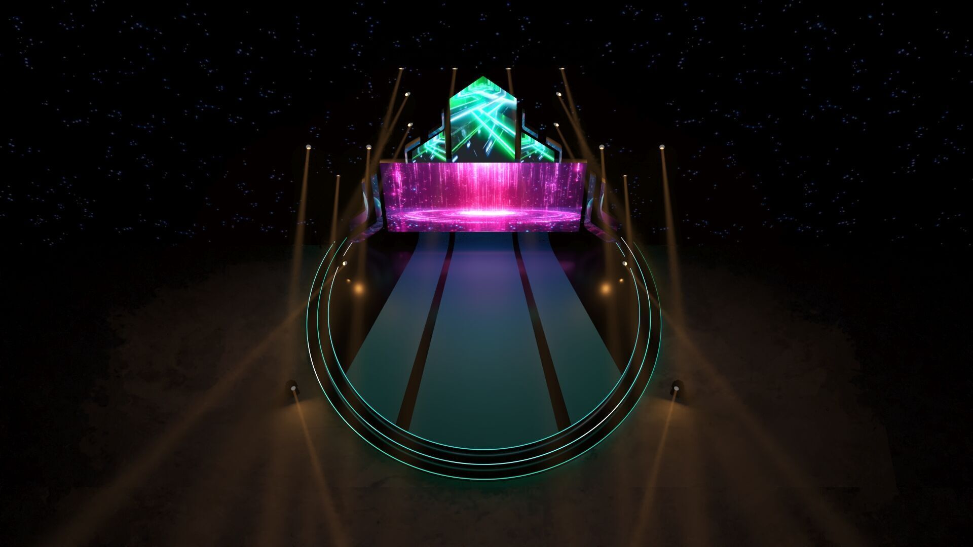 Stage Event 3D 3D model_2