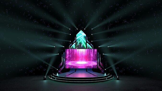 Stage Event 3D 3D model