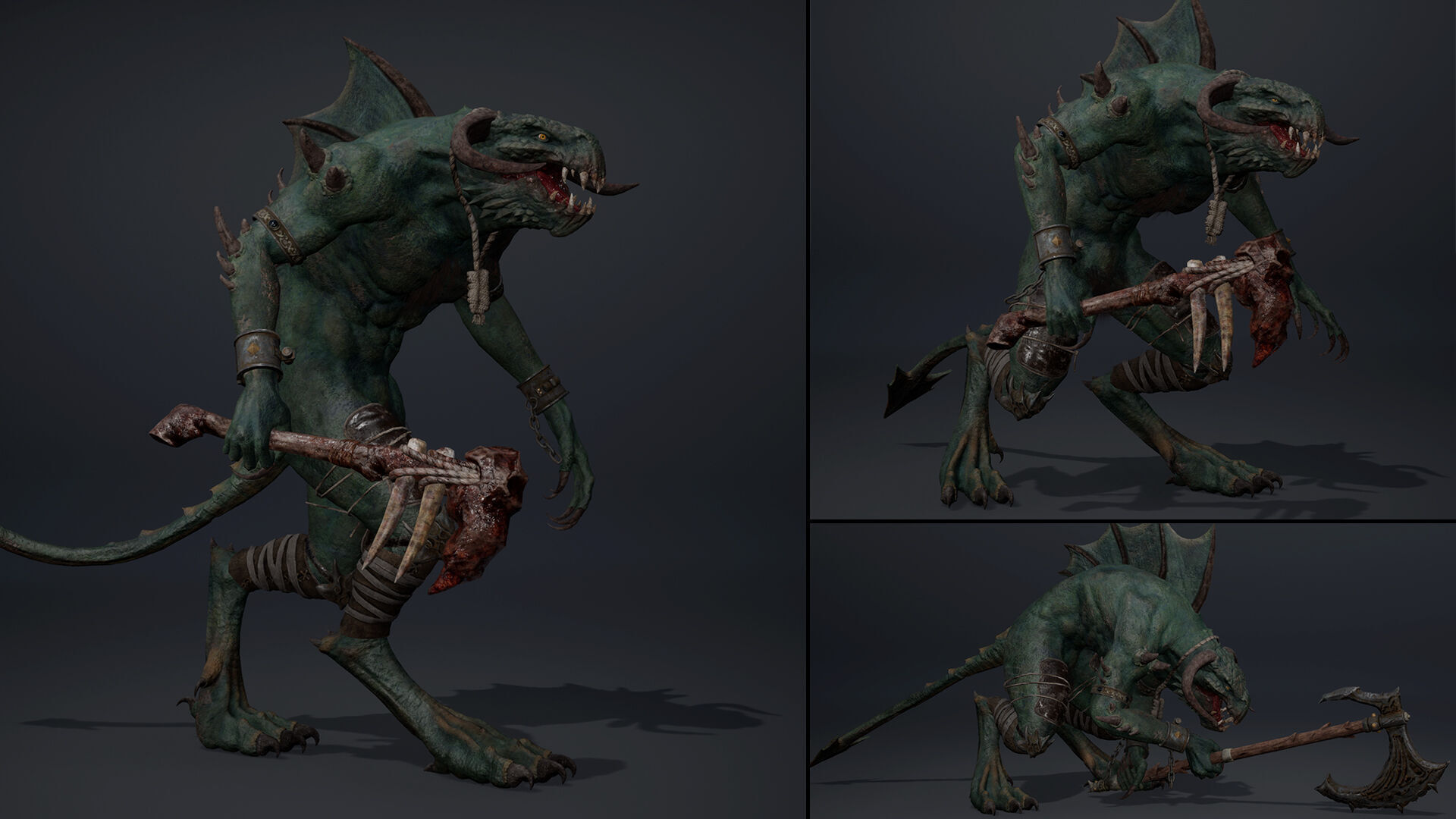 Ghostfang Spicky Brutal Low-poly 3D model_7