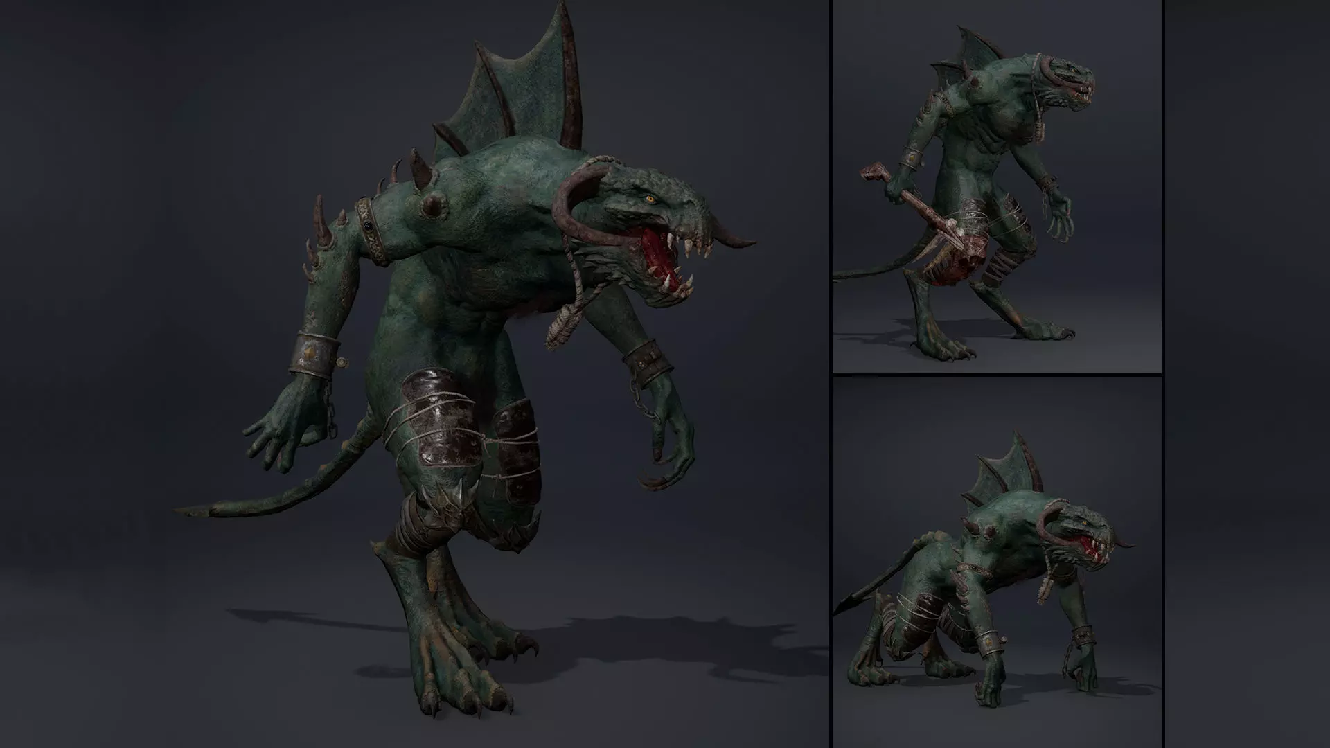 Ghostfang Spicky Brutal Low-poly 3D model_0