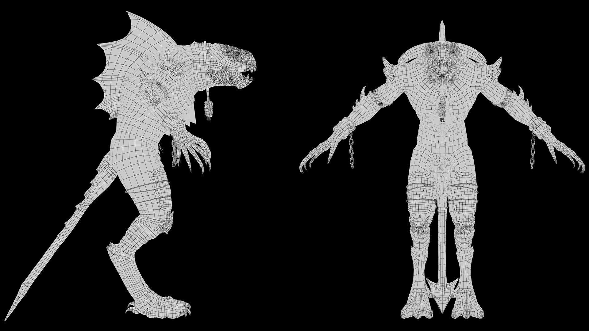 Ghostfang Spicky Brutal Low-poly 3D model_26