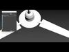 ceiling fan Low-poly 3D model_1