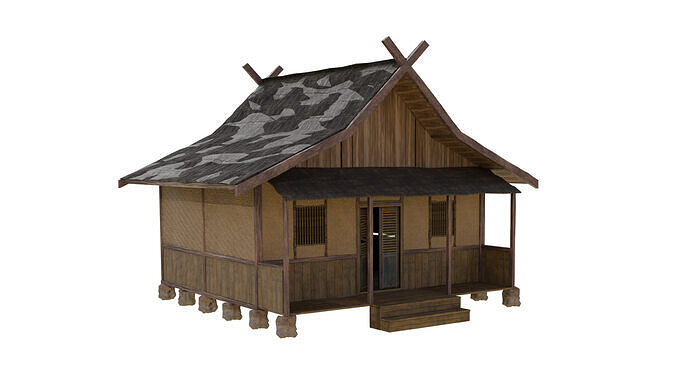 Julang Ngapak Sundanese House 3D model