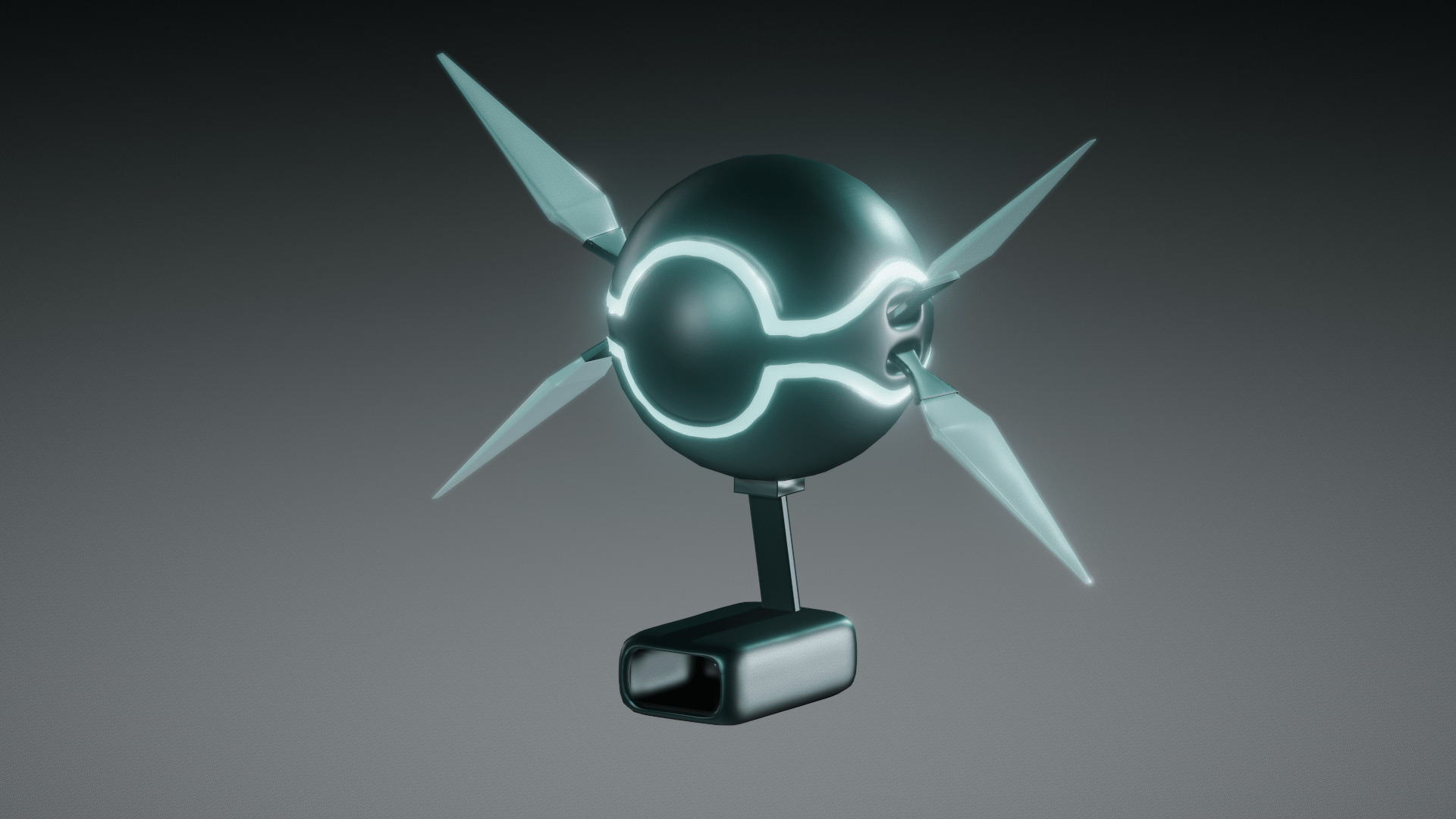 Futuristic Drone 3D model_3