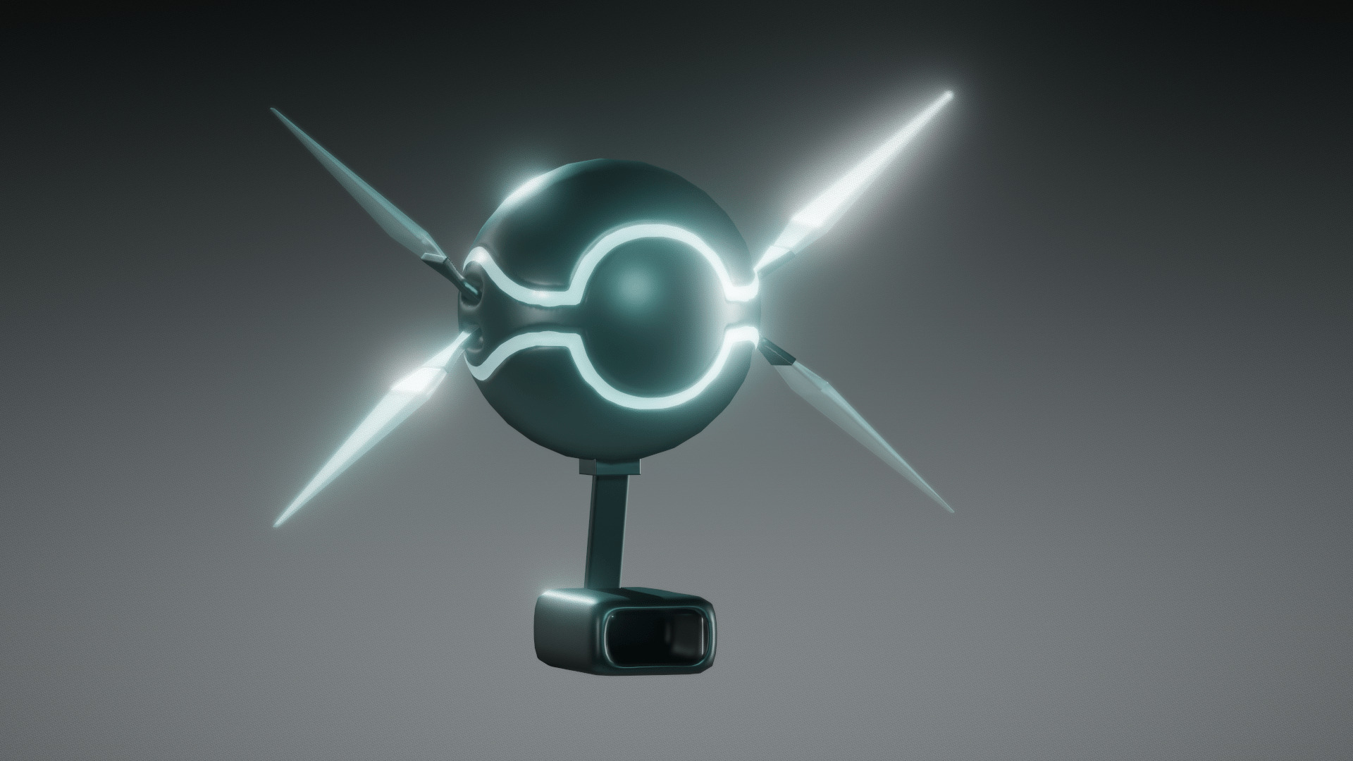 Futuristic Drone 3D model_1