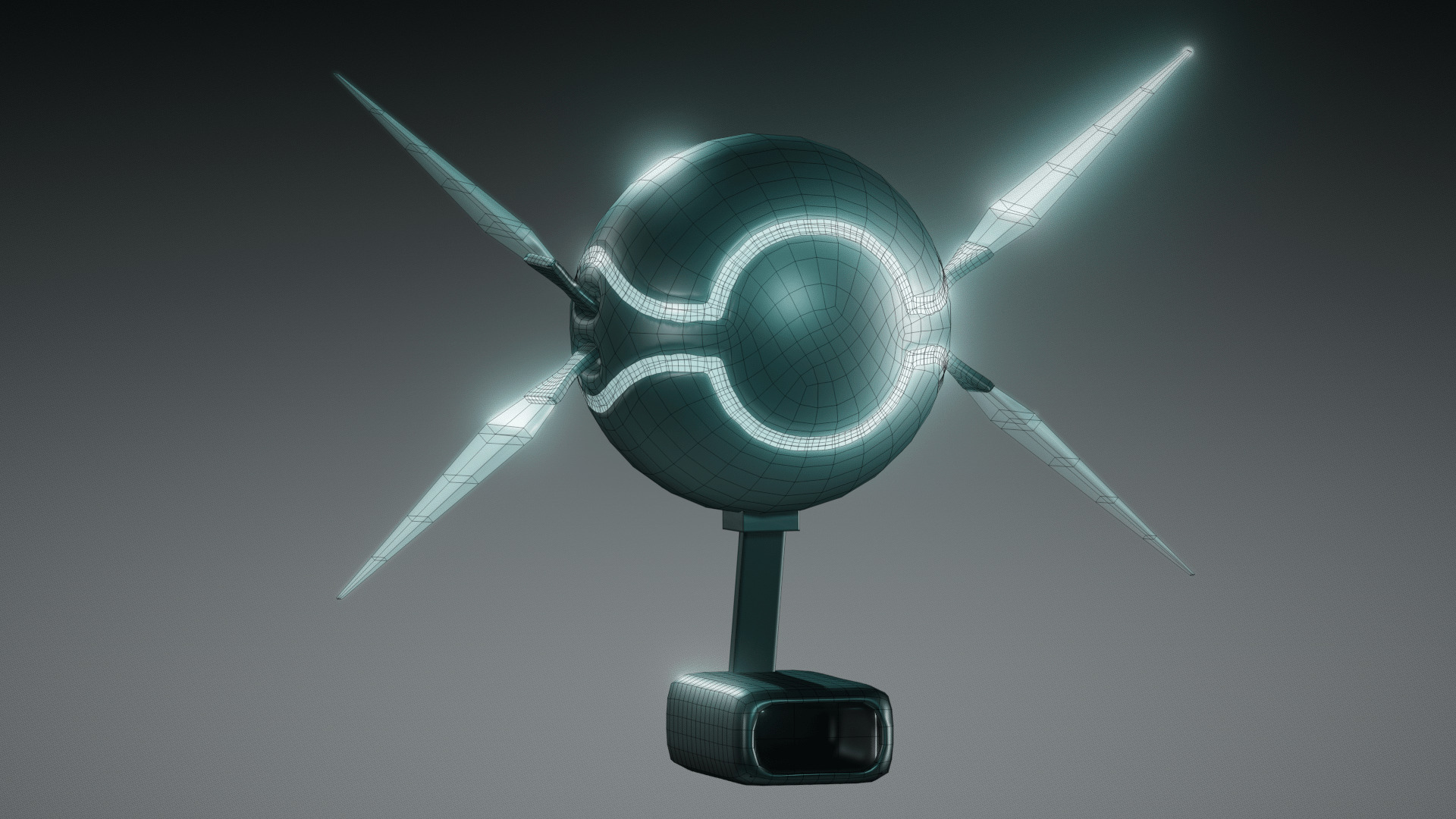 Futuristic Drone 3D model_6