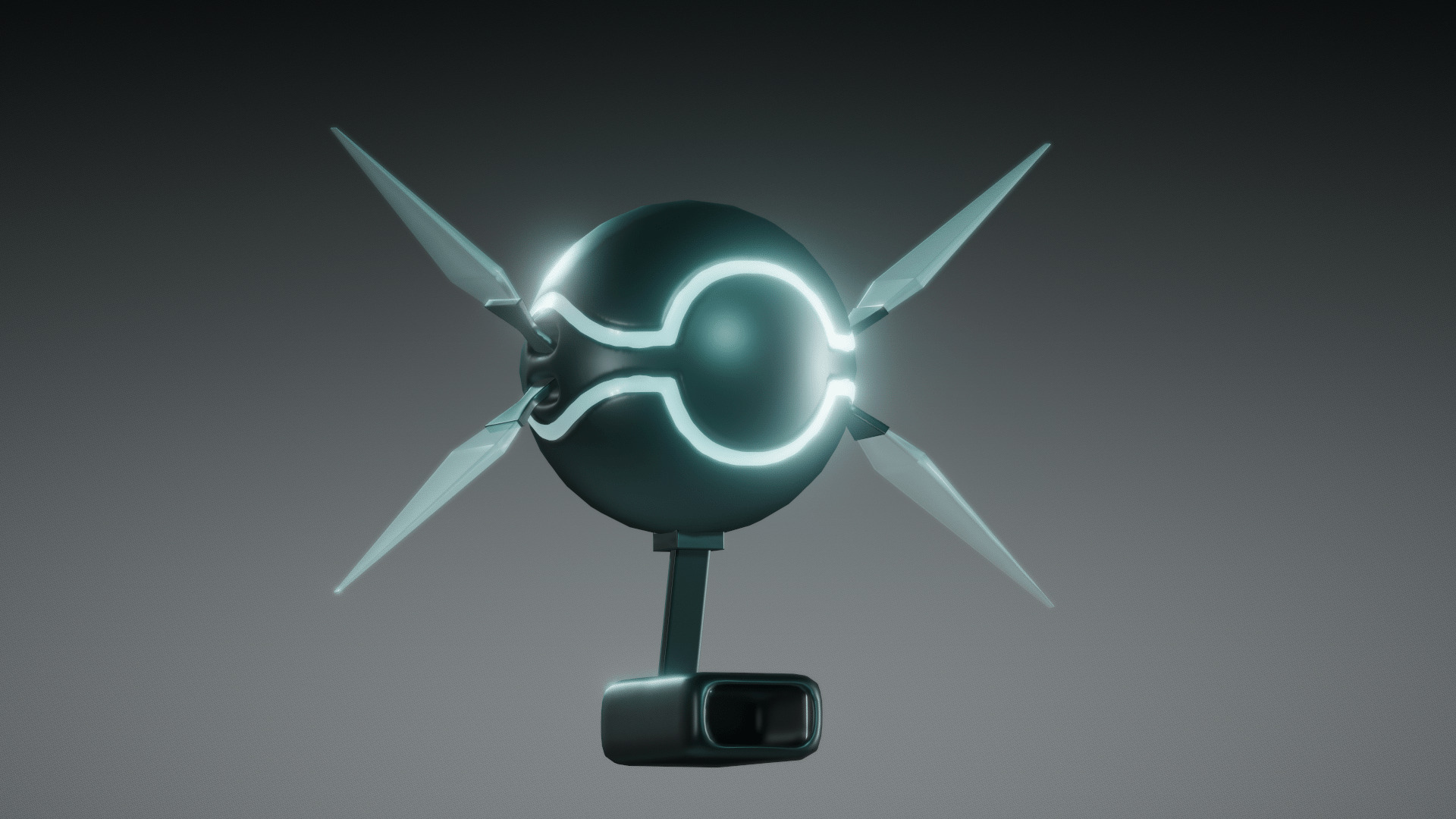 Futuristic Drone 3D model_5