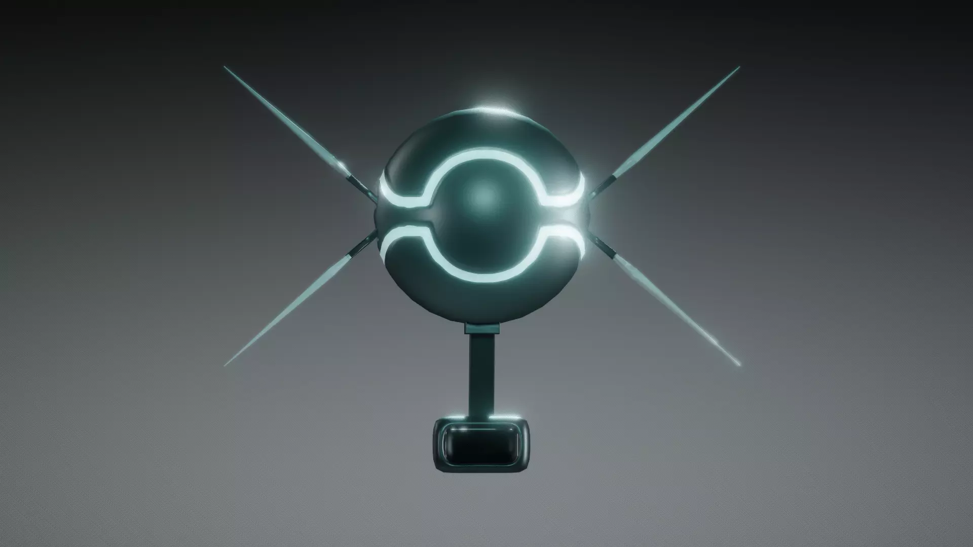 Futuristic Drone 3D model_0