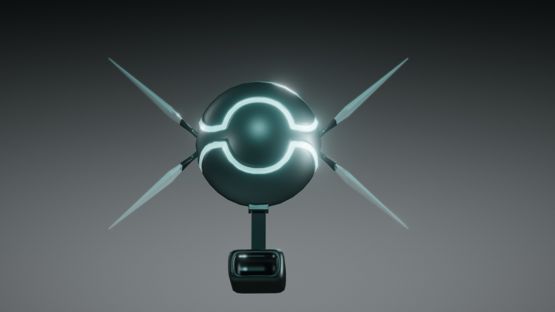 Futuristic Drone 3D model_4