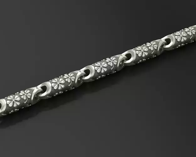 Clover leaf Chain link 3D print model Clover leaf Chain link 3D print model