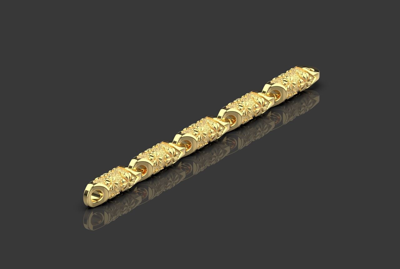 Clover leaf Chain link 3D print model_50