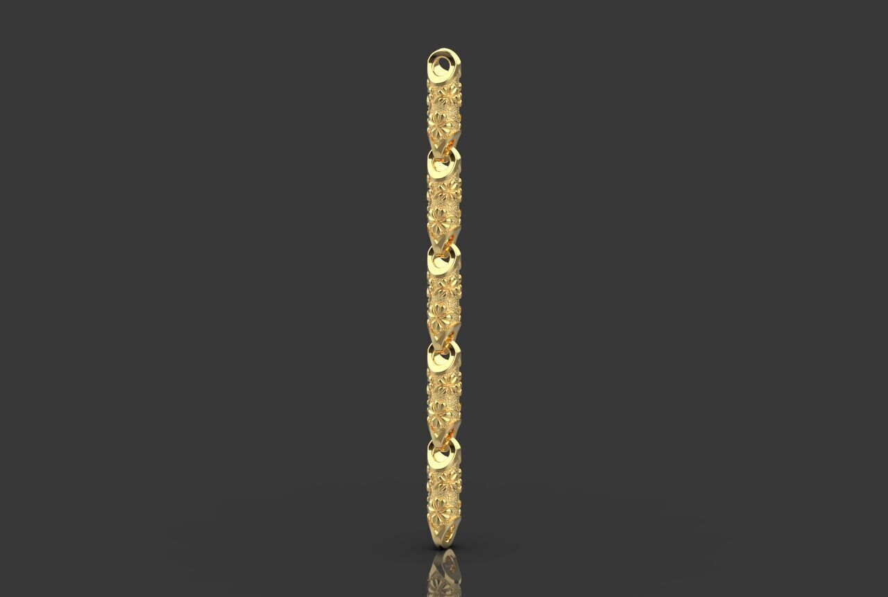 Clover leaf Chain link 3D print model_15