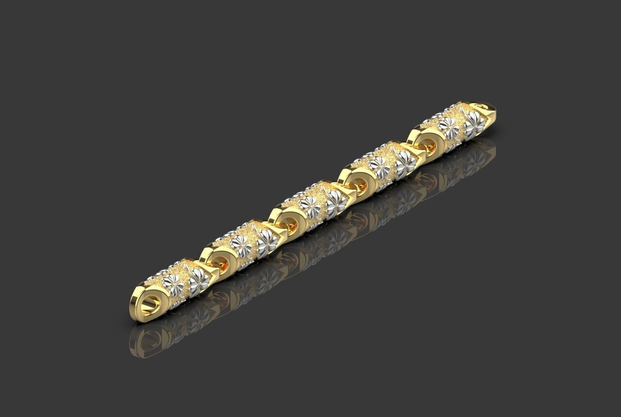 Clover leaf Chain link 3D print model_38