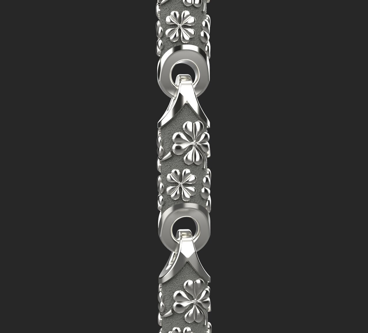 Clover leaf Chain link 3D print model_32