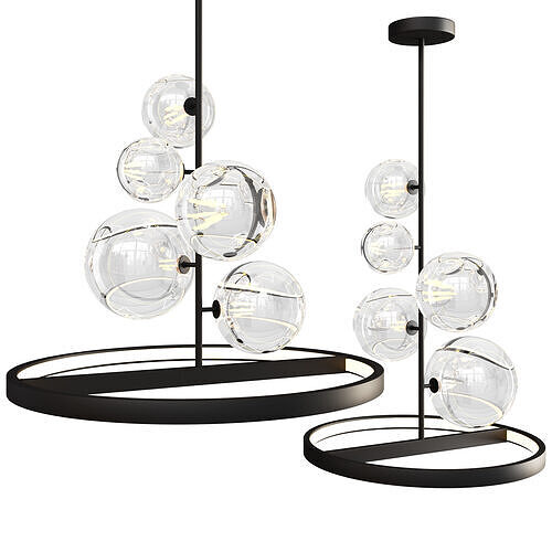 Pendant lamp IONA B Low-poly 3D model