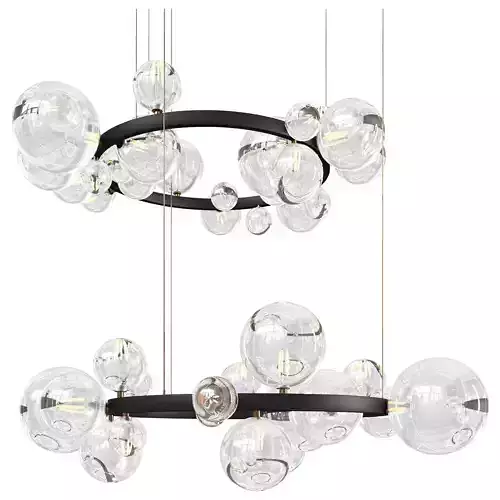 Ring chandeliers and lamps IONA