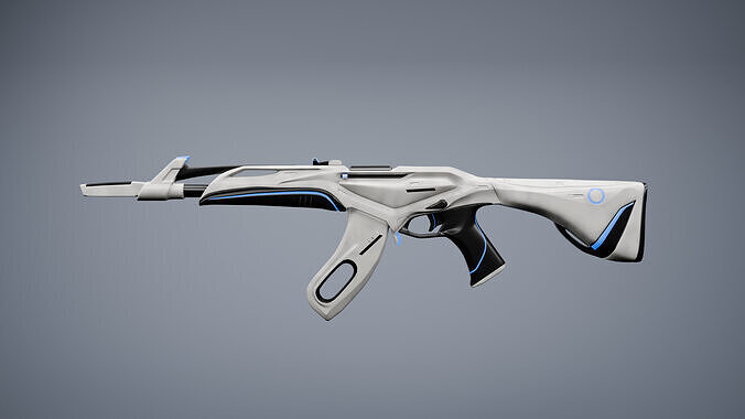 Custom Valorant Vandal Redesign  Futuristic Elegance Low-poly 3D model