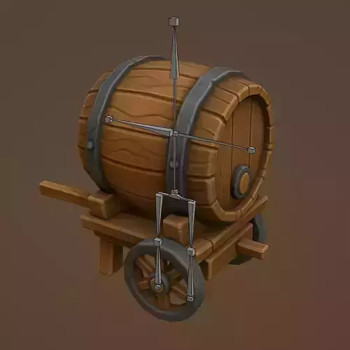 Stylized Medieval Crate - Game Ready PBR Asset