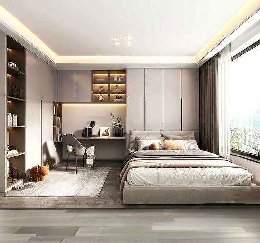 Kids Bedroom 3D Model Fully Detailed and SketchUp Ready 3D model