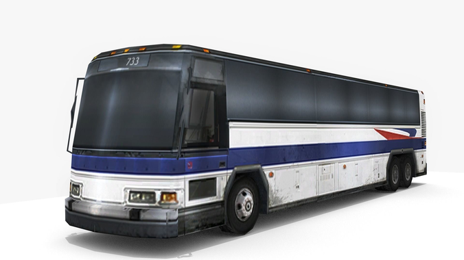 City Bus - Low Poly Low-poly 3D model