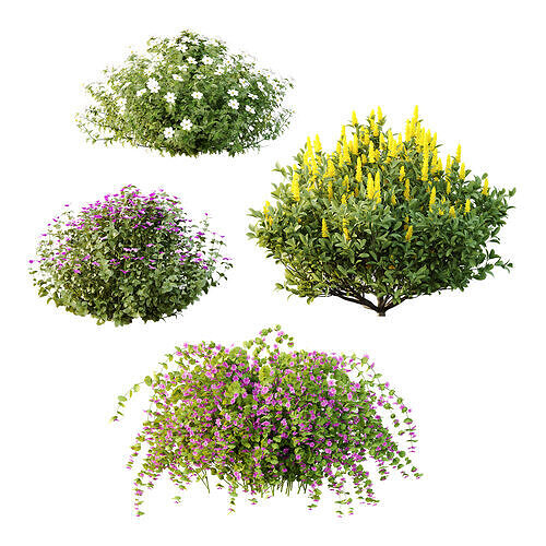 Different bush 18 3D model